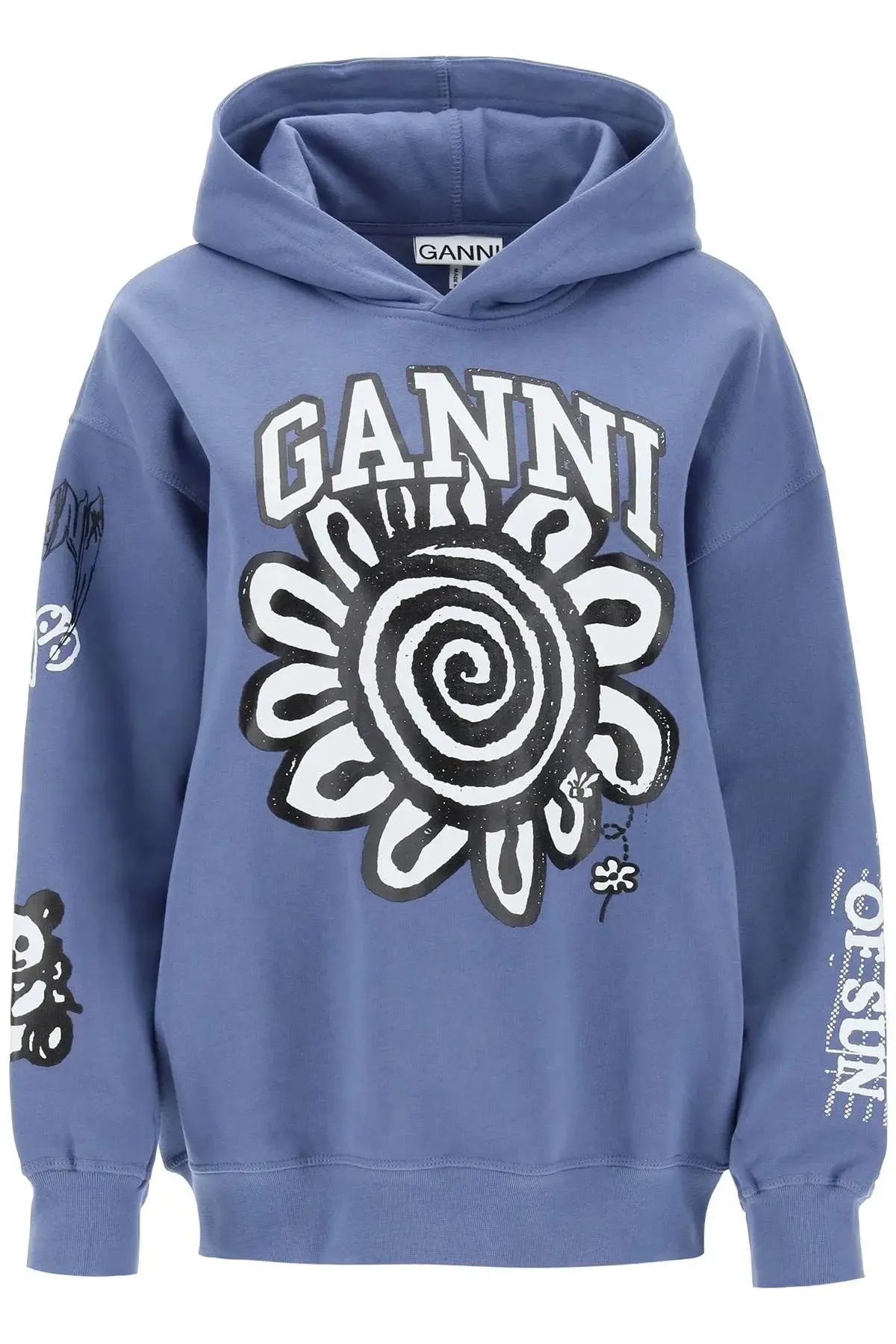 Ganni  |Unisex Blended Fabrics Street Style Long Sleeves Plain