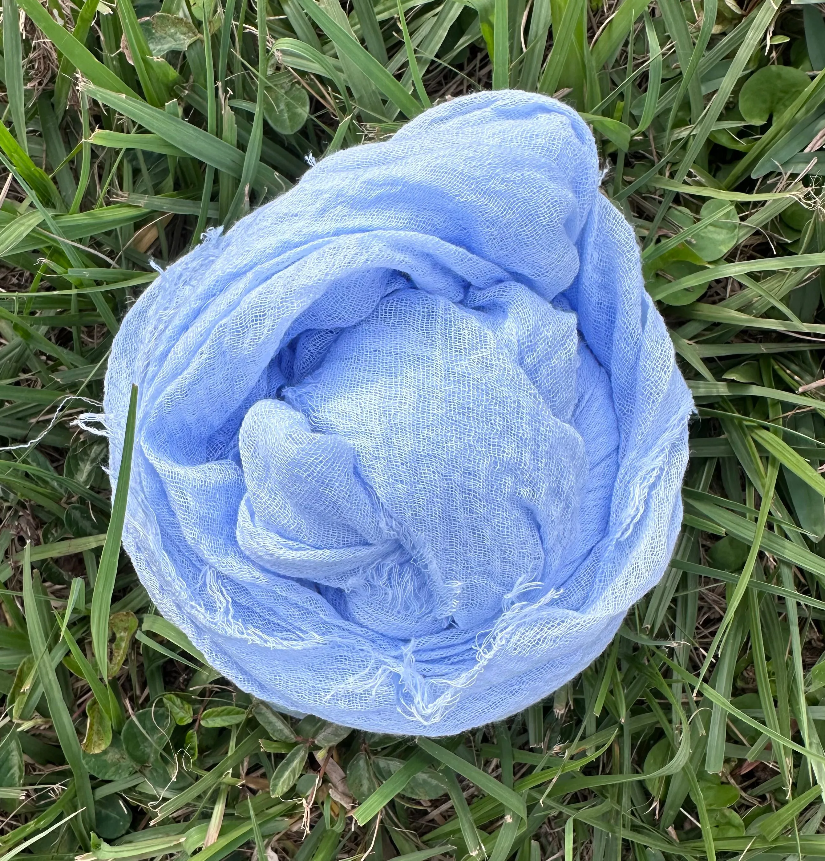 Gauze Wrap/Scarf - Cornflower