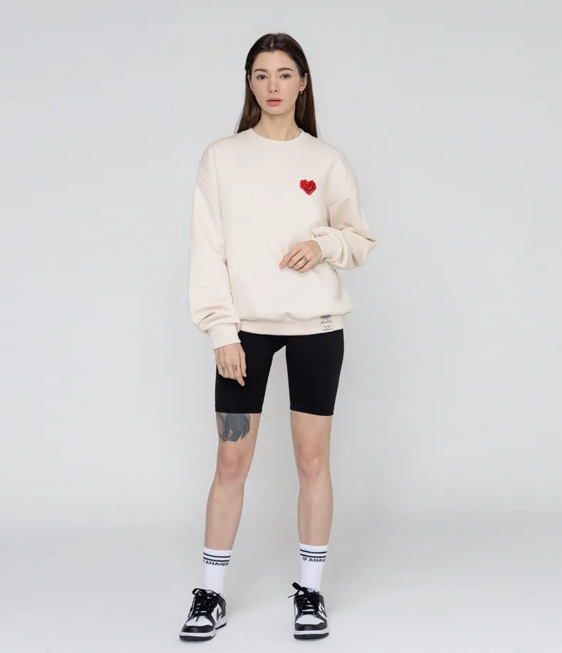 GRAVER  |[GRAVER]★SMALL TAPE HEART SMILE SWEATSHIRT