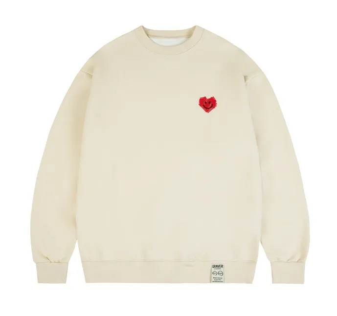 GRAVER  |[GRAVER]★SMALL TAPE HEART SMILE SWEATSHIRT