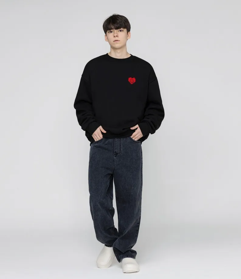 GRAVER  |[GRAVER]★SMALL TAPE HEART SMILE SWEATSHIRT