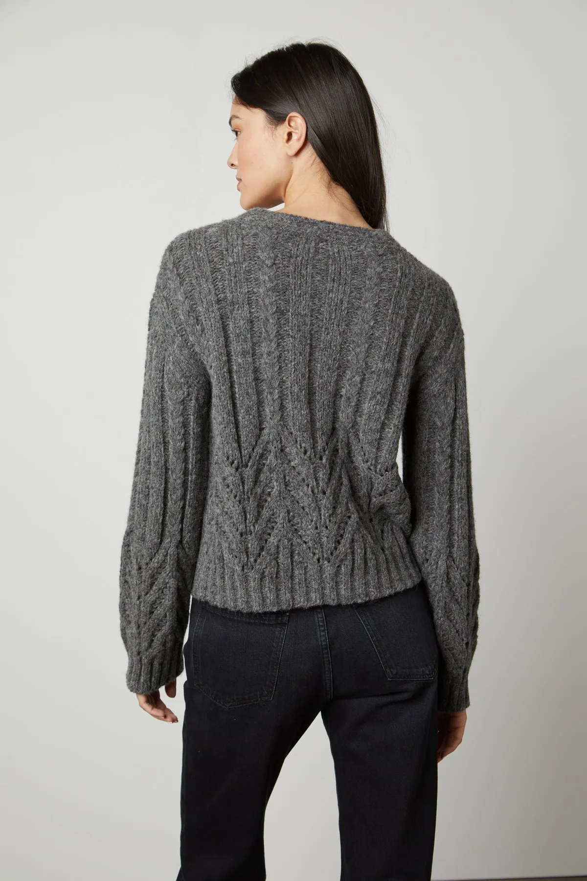 HAZEL ALPACA CABLE KNIT CARDIGAN