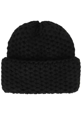 INVERNI Giulia black chunky-knit cashmere beanie -                         -                     -                