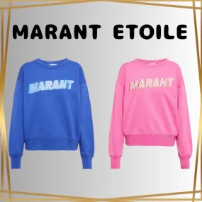 ISABEL MARANT ETOILE  |Crew Neck Unisex Sweat Street Style Long Sleeves Plain