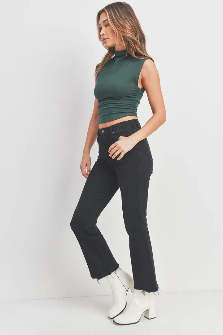 JBD Vintage Cropped Flare Black