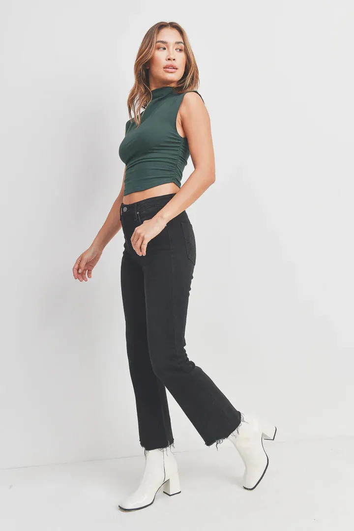 JBD Vintage Cropped Flare Black