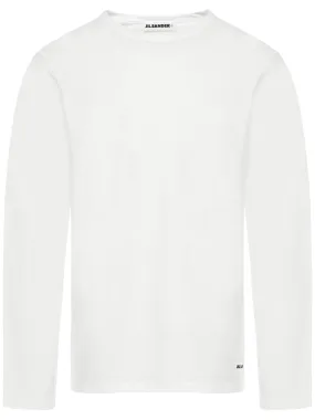 Jil Sander Logo Embroidered Crewneck T-Shirt