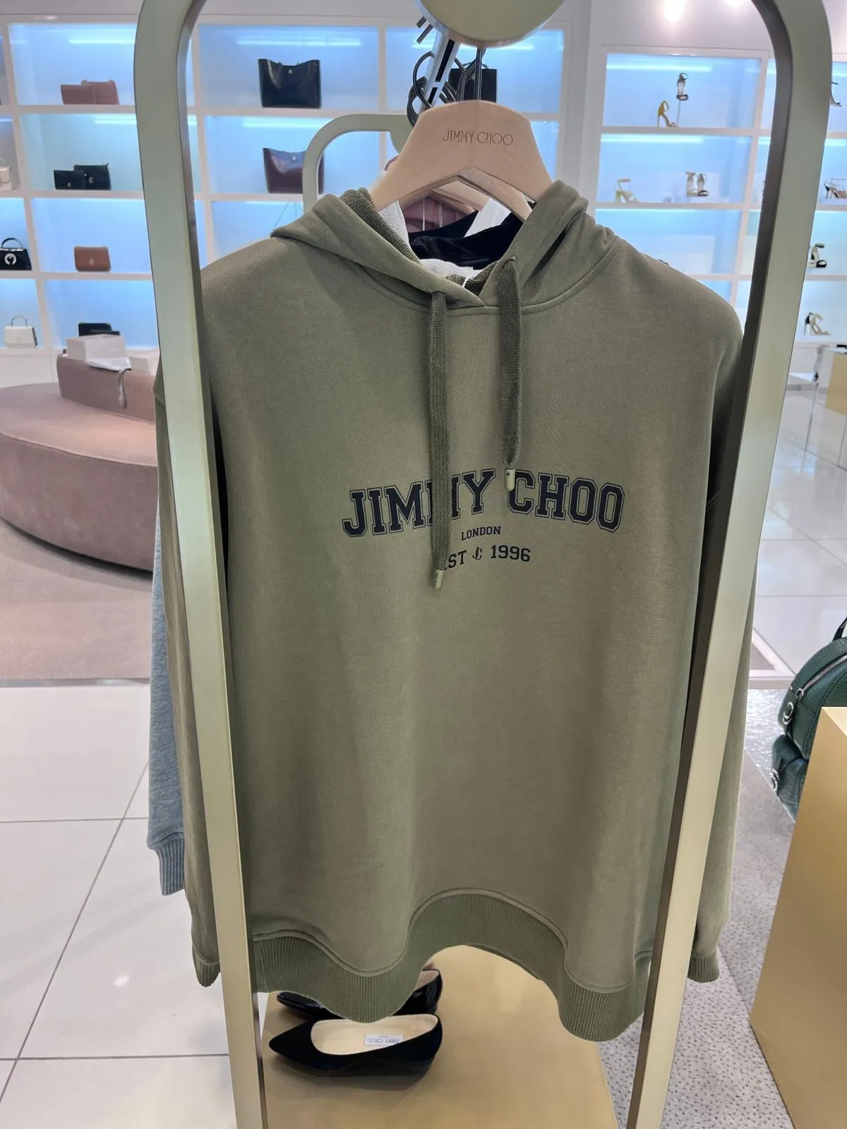 Jimmy Choo  |Unisex Sweat Street Style Long Sleeves Plain Cotton Medium