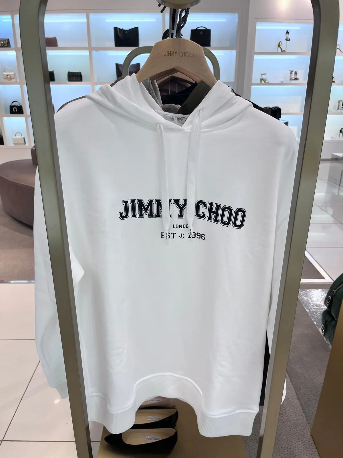 Jimmy Choo  |Unisex Sweat Street Style Long Sleeves Plain Cotton Medium