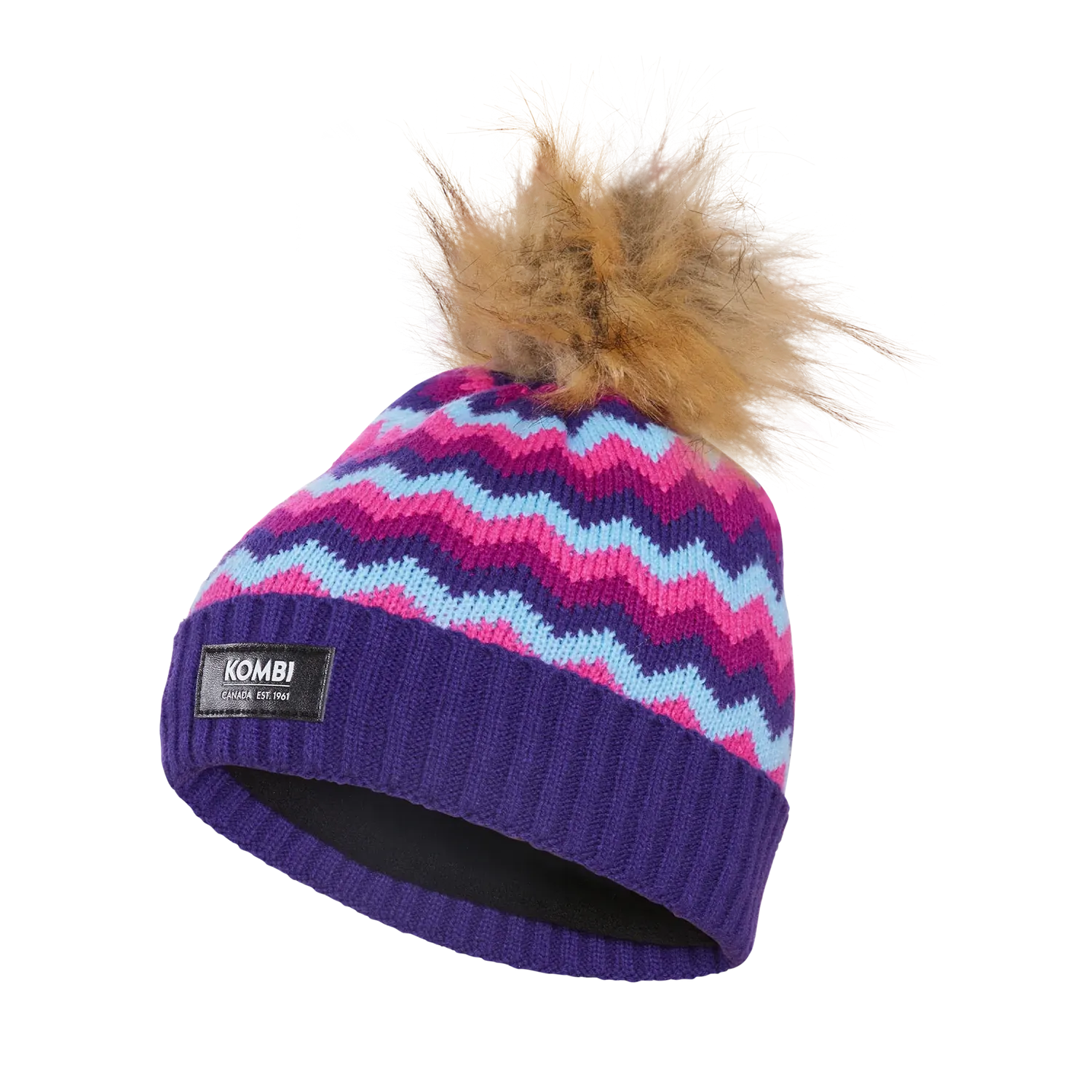 Kombi Violet Indigo Zig Zag Junior Hat