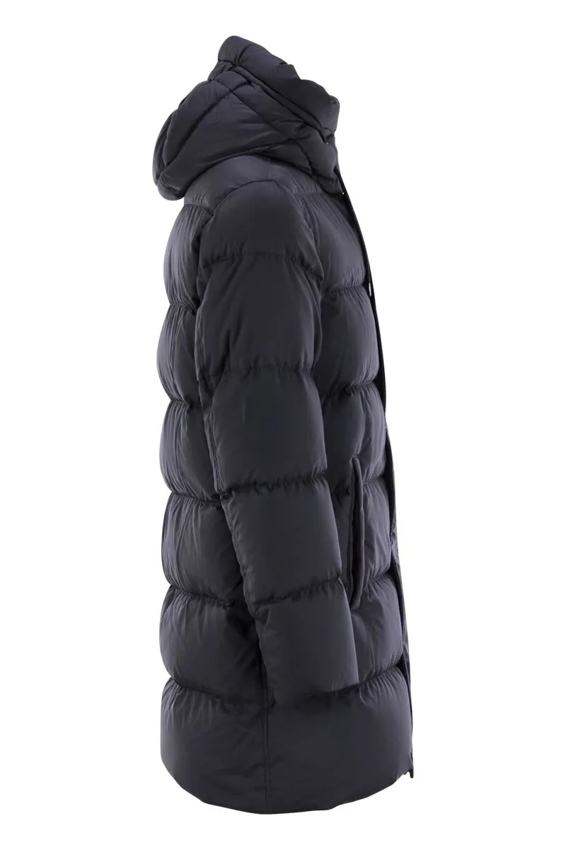 LONG DOWN JACKET WITH HOOD