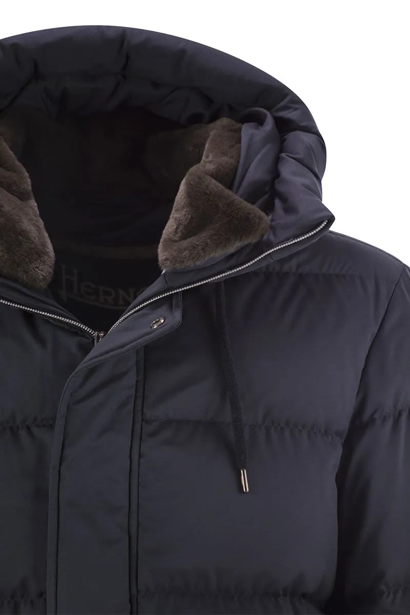 LONG DOWN JACKET WITH HOOD