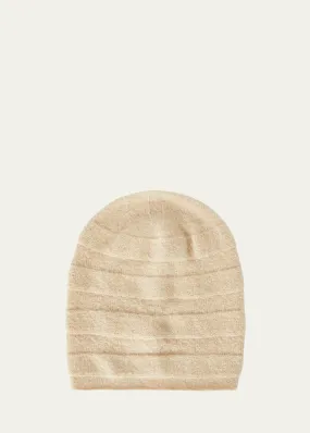 Loro Piana Cocooning Silky Boucle Cashmere Beanie