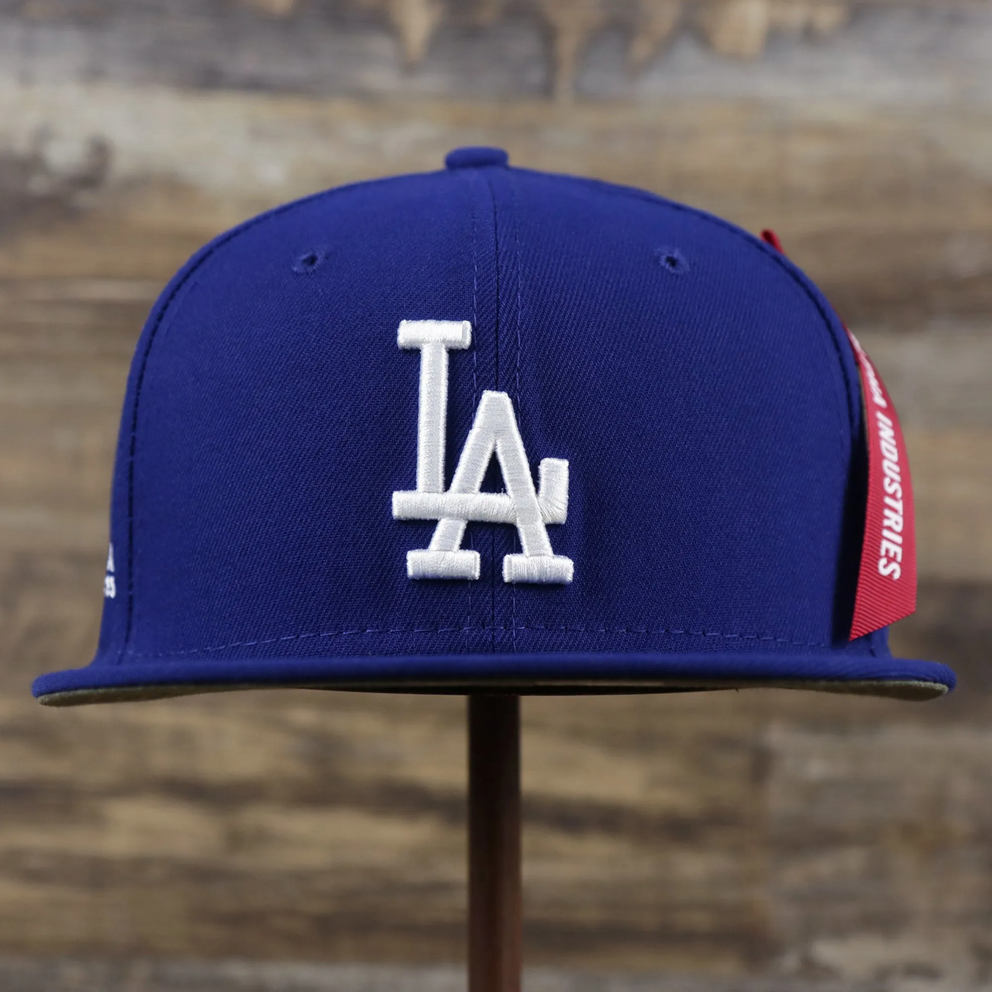 Los Angeles Dodgers Alpha Industries Side Patch Army Green Undervisor 59FIfty Fitted Cap With Hangtag | Royal Blue 59FIfty Cap