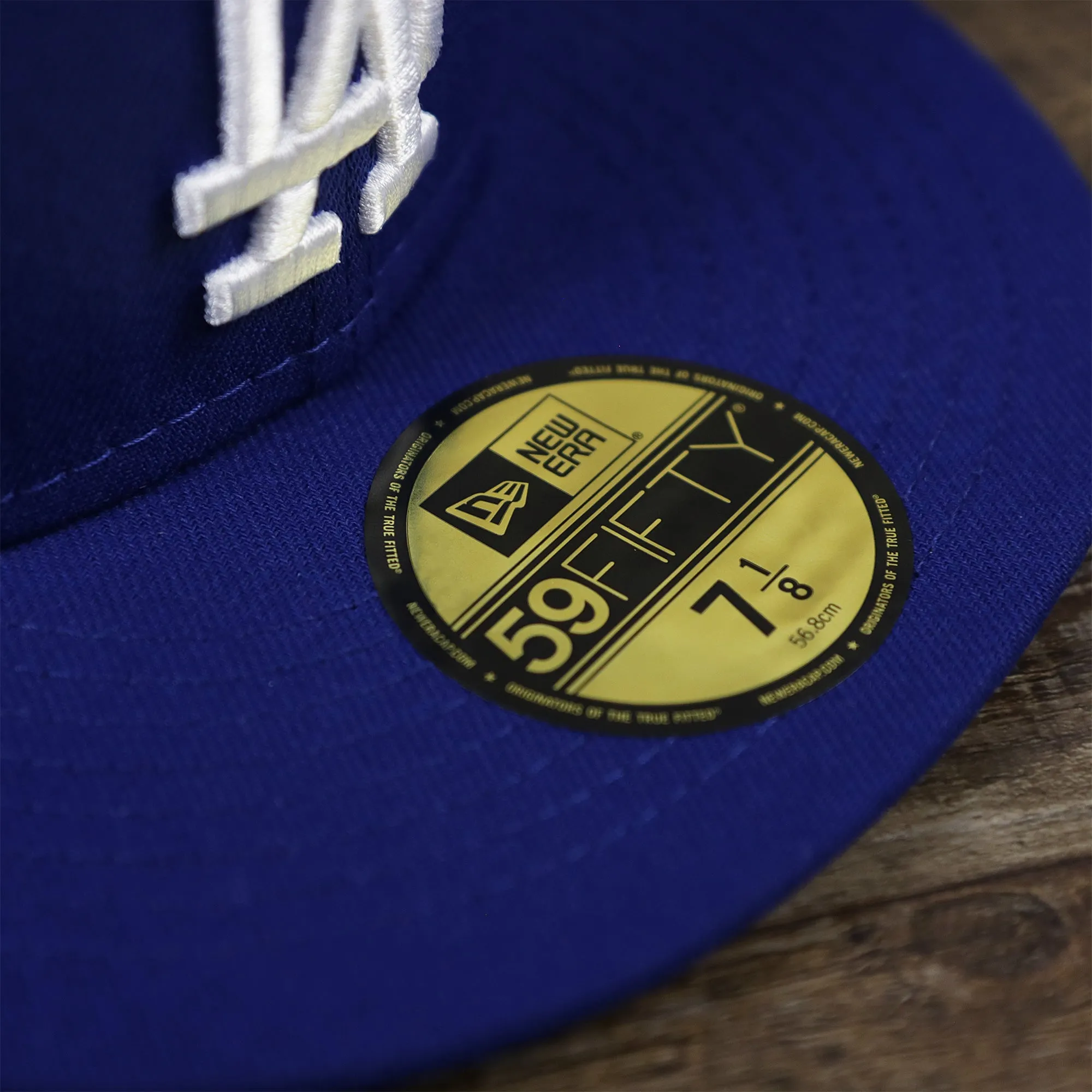 Los Angeles Dodgers Alpha Industries Side Patch Army Green Undervisor 59FIfty Fitted Cap With Hangtag | Royal Blue 59FIfty Cap