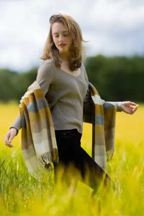 Luxury Oversized Scarf (Barley)