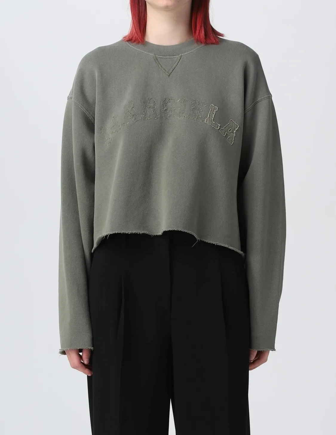 Maison Margiela  |Crew Neck Street Style Long Sleeves Plain Cotton Logo