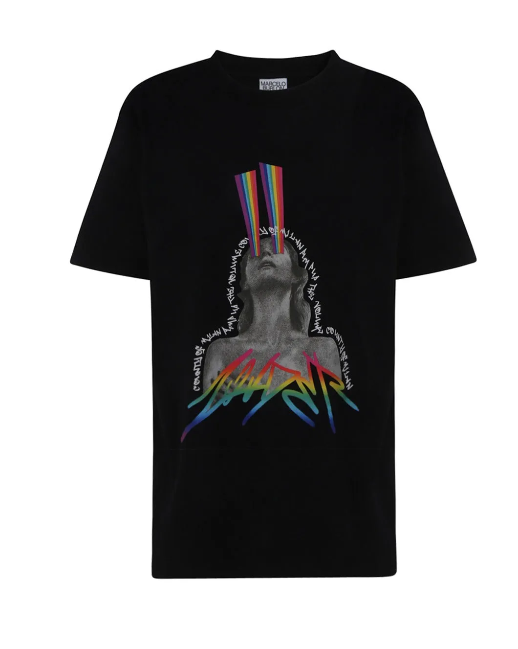 Marcelo Burlon County Of Milan Graphic Printed Crewneck T-Shirt