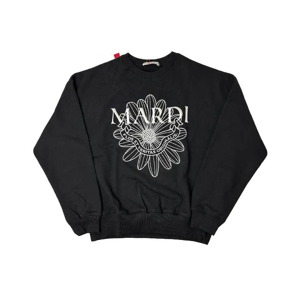 Mardi Mercredi  |Crew Neck Flower Patterns Street Style Long Sleeves Plain