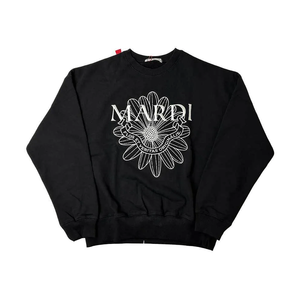 Mardi Mercredi  |Crew Neck Flower Patterns Street Style Long Sleeves Plain