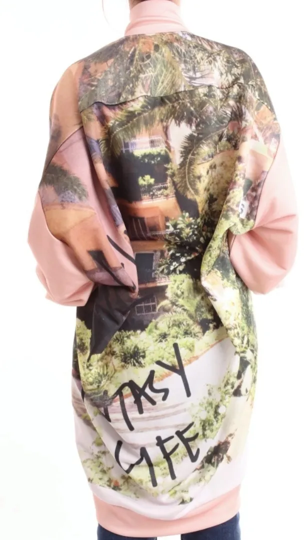 MARQUES ALMEIDA  |Tropical Patterns Street Style Long Sleeves Puff Sleeves