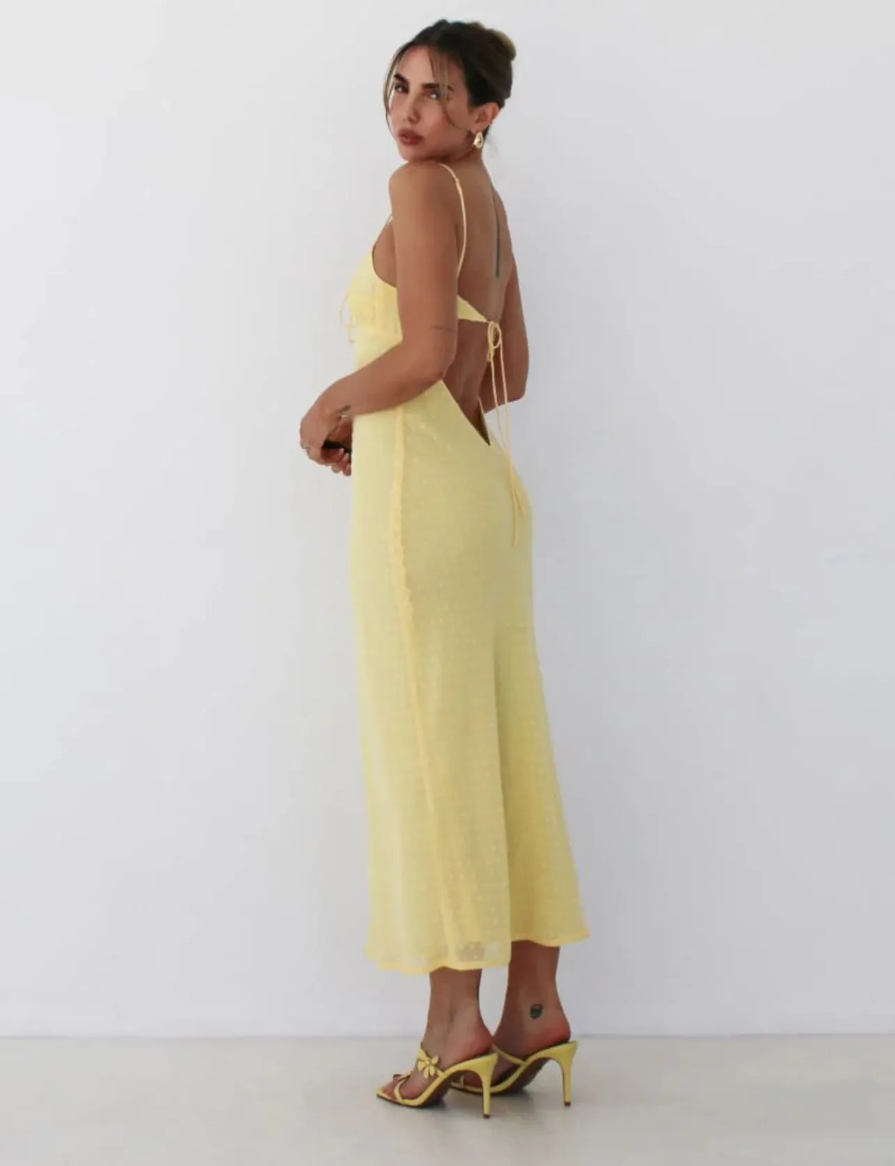 Midsummer Midi Dress in Banana