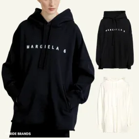 MM6 Maison Margiela  |Sweat Street Style Long Sleeves Plain Cotton Oversized Logo