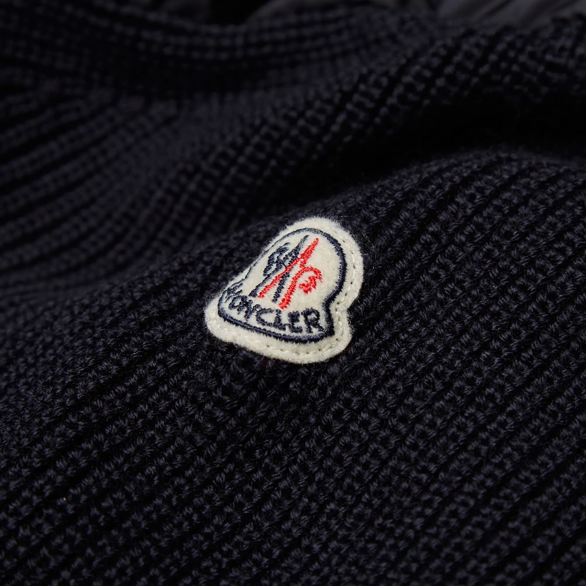 Moncler Down Front Knitted JacketNavy