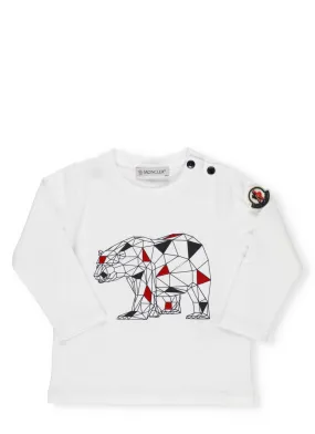 Moncler Enfant Button Detailed Long-Sleeve T-Shirt