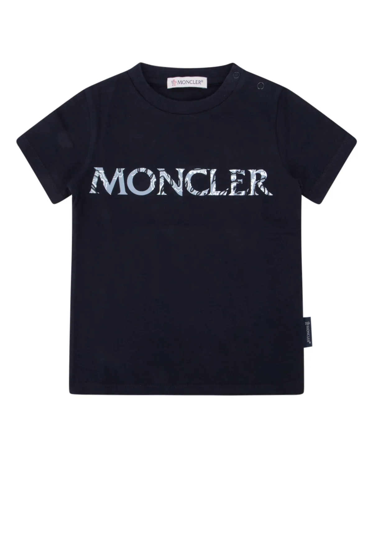 Moncler Enfant Logo Printed Crewneck T-Shirt