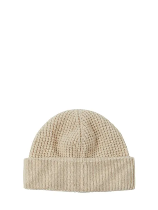 Moncler   Logo detail wool & cashmere beanie 