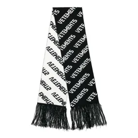 Monogram Scarf - Black