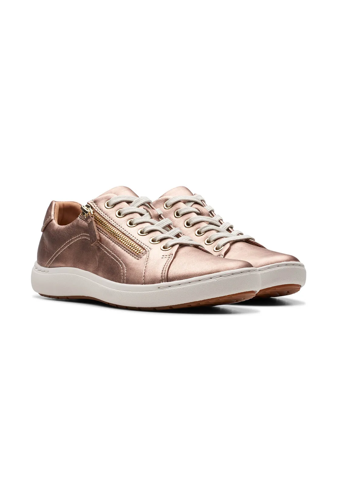 Nalle Lace Zip Trainer - Rose Gold