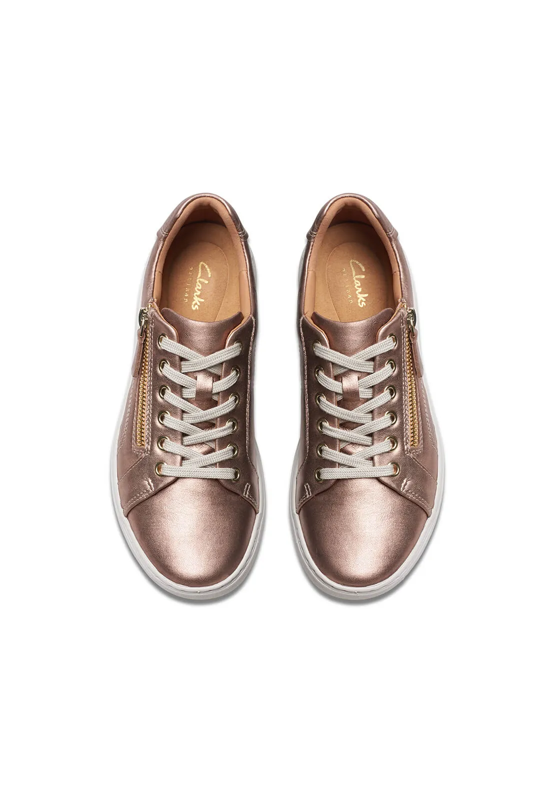 Nalle Lace Zip Trainer - Rose Gold