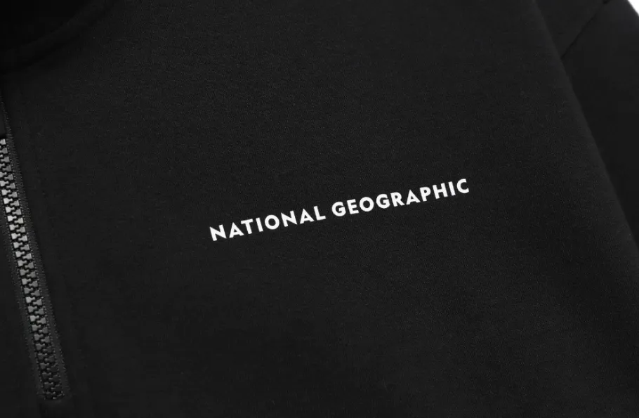 NATIONAL GEOGRAPHIC  |Unisex Street Style Plain Oversized Logo