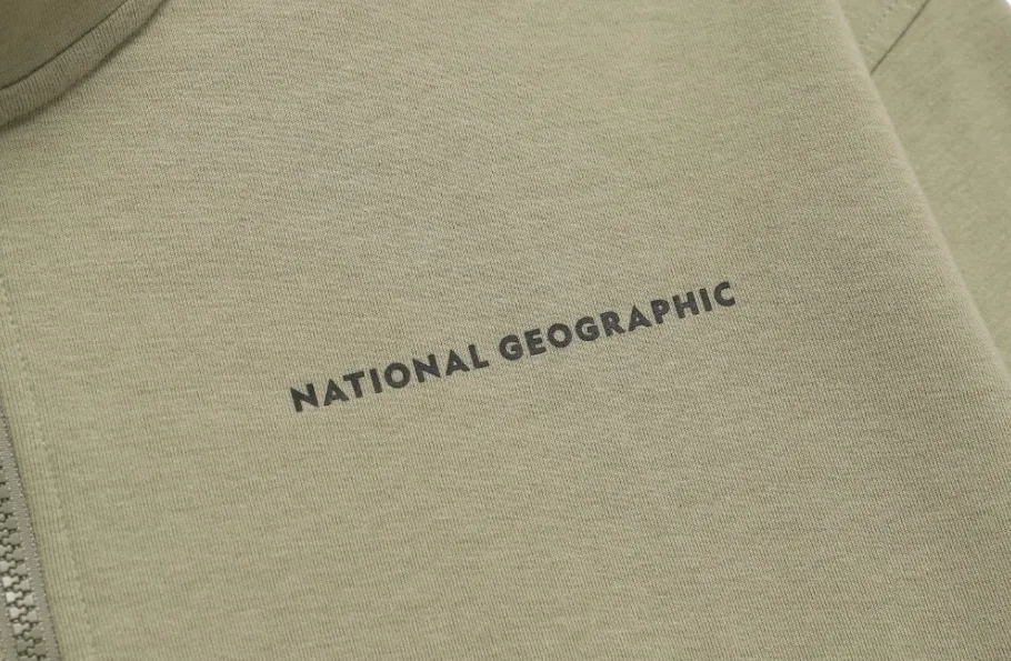 NATIONAL GEOGRAPHIC  |Unisex Street Style Plain Oversized Logo