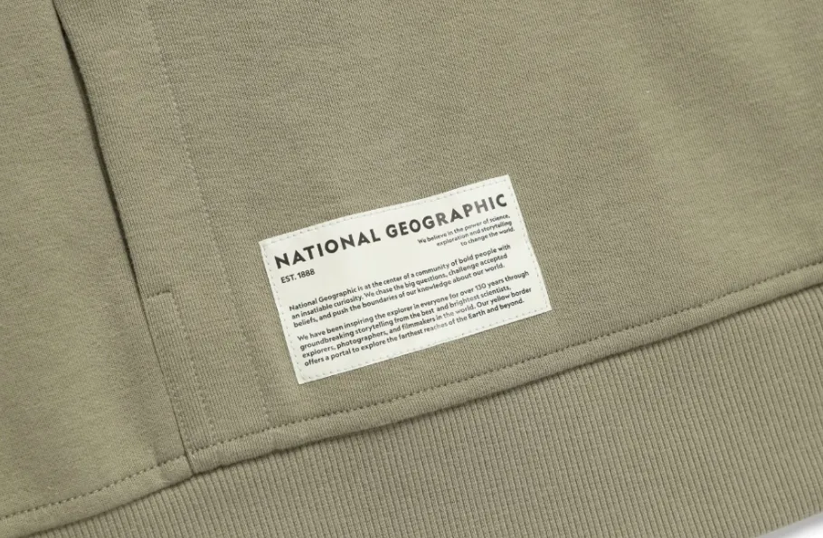 NATIONAL GEOGRAPHIC  |Unisex Street Style Plain Oversized Logo