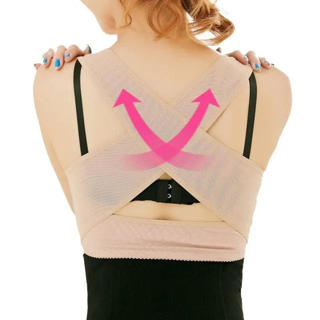 New Fashion Women Chest Support Belt Band Posture Corrector Brace Body Sculpting Strap For Lady #1123 SM6