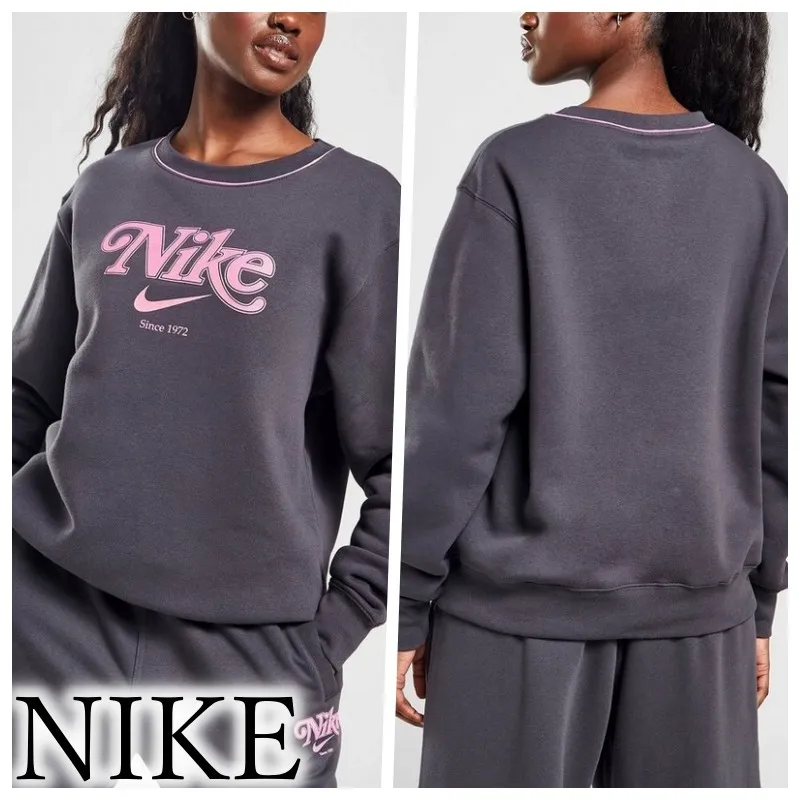 Nike  |Crew Neck Unisex Sweat Blended Fabrics Street Style