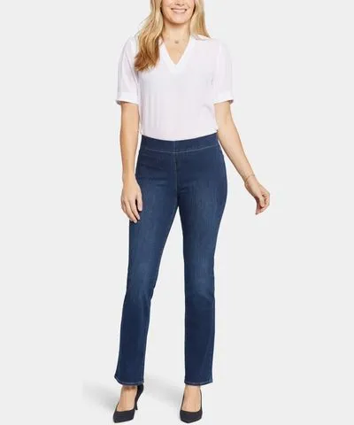 NYDJ Women's Pull On Straight Jeans