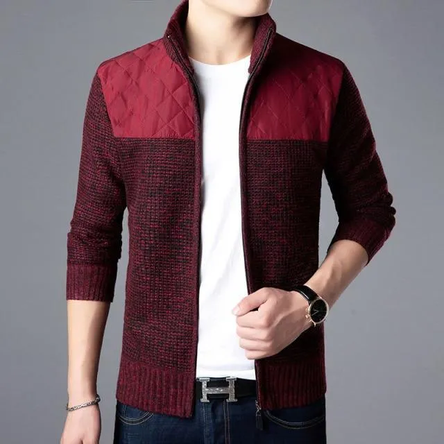 Parka-Casual Cardigan Sweaters For Men