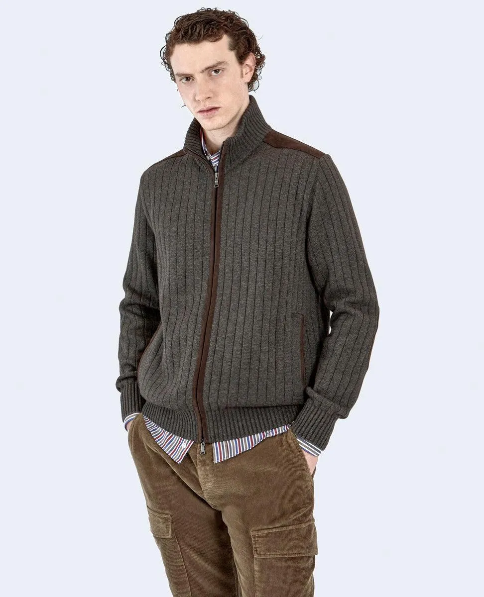 Paul & Shark - Cardigan zip de laine et cachemire