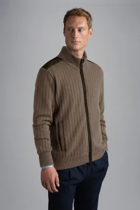 Paul & Shark - Cardigan zip de laine et cachemire