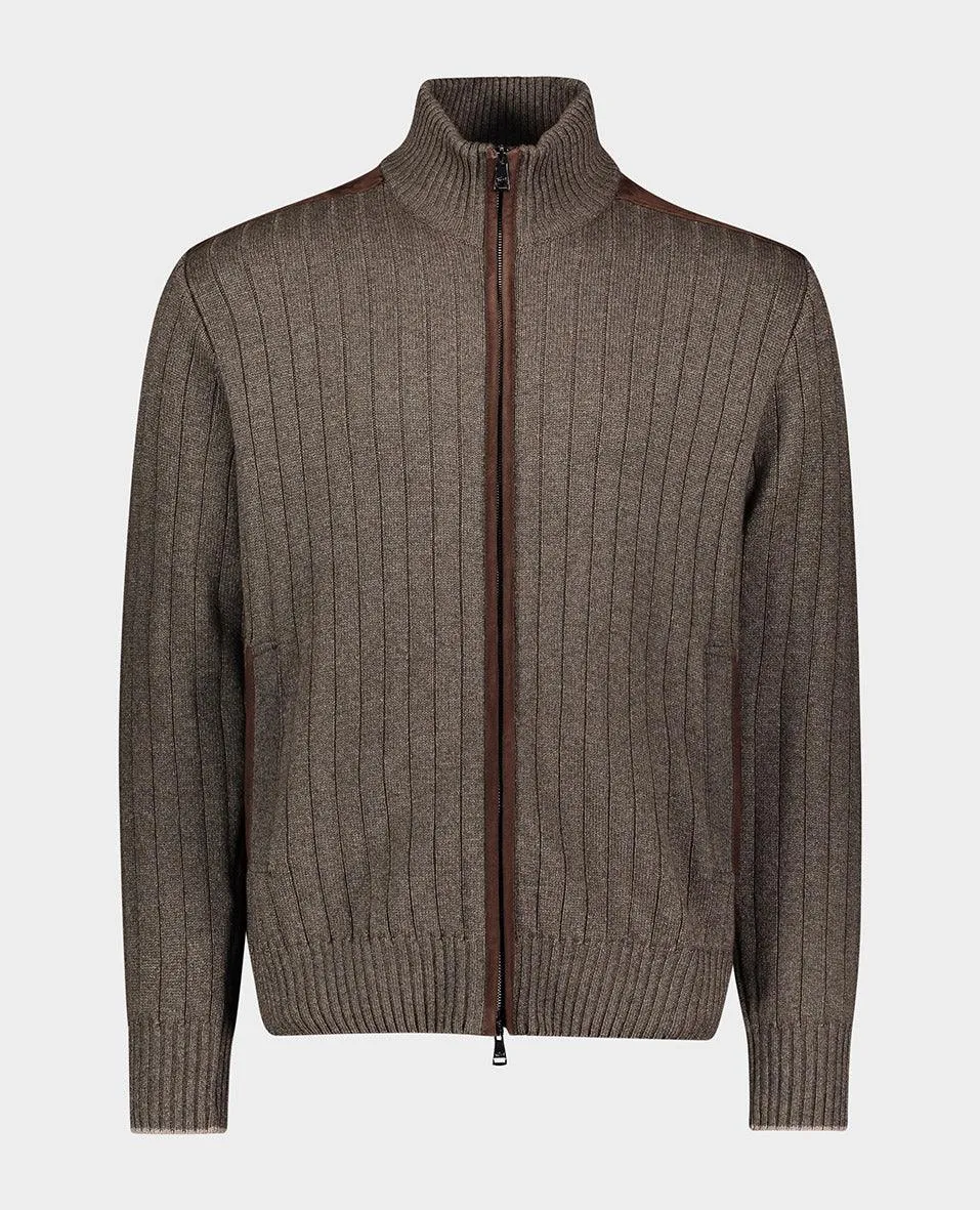 Paul & Shark - Cardigan zip de laine et cachemire