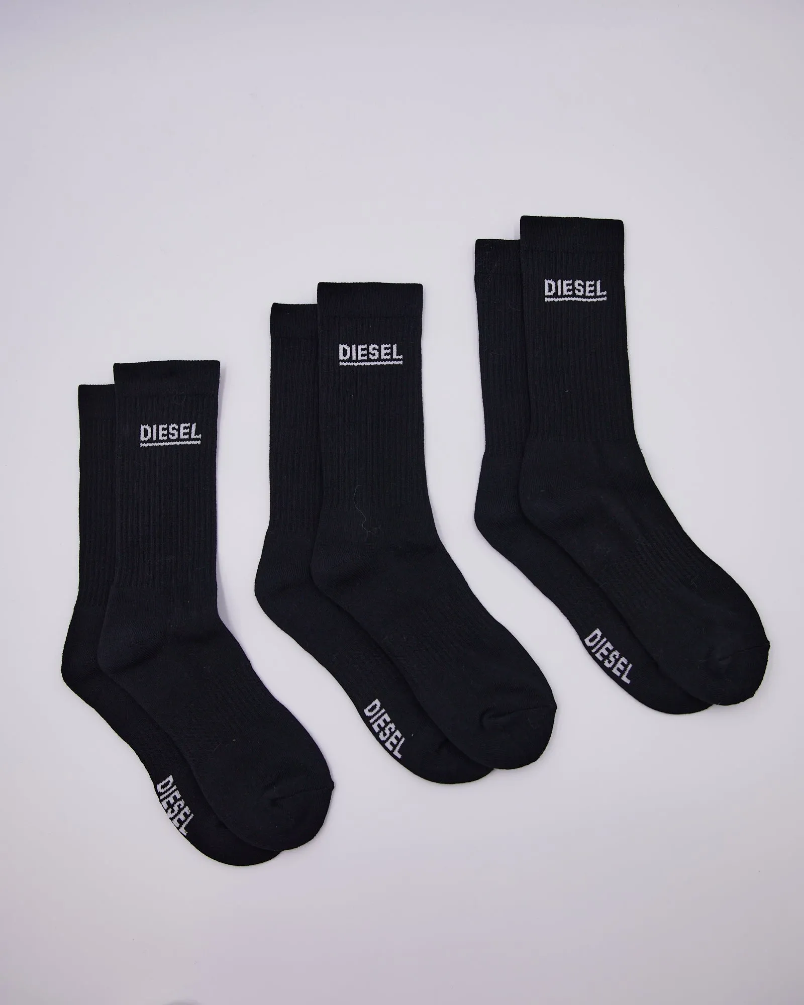 Paulie 3 Pack Sports Socks Black