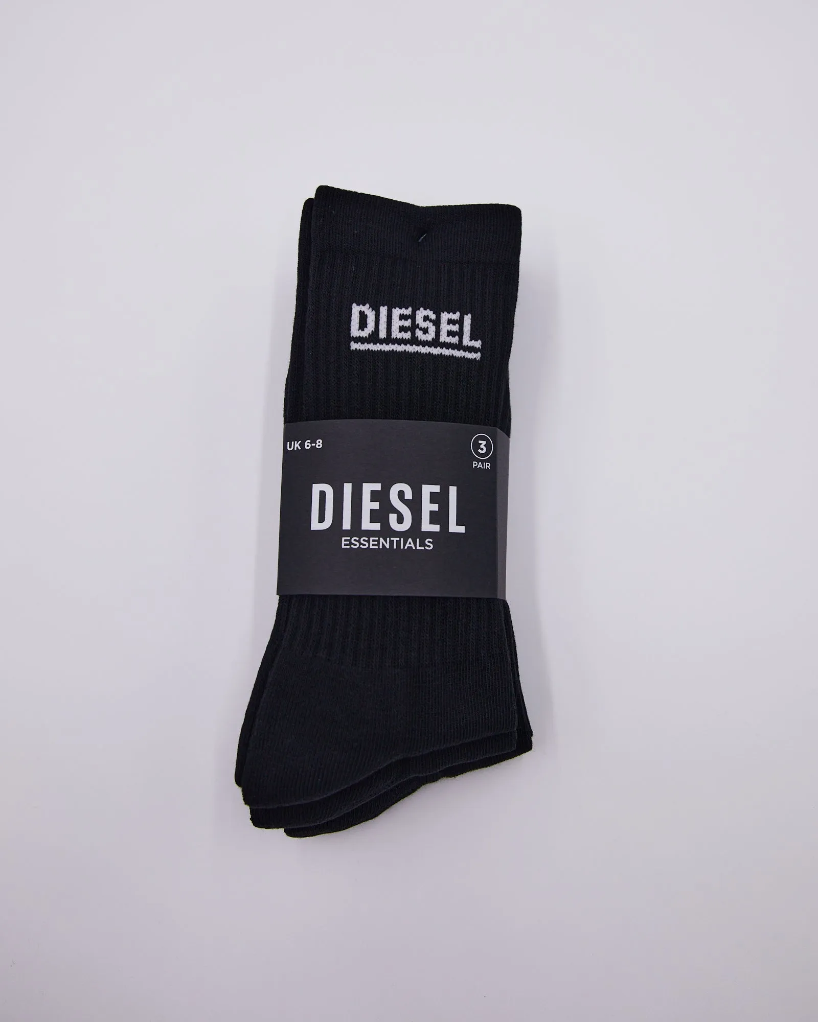 Paulie 3 Pack Sports Socks Black