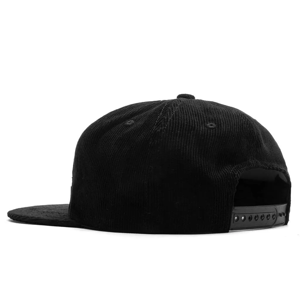 Pit Stop Corduroy Hat - Black