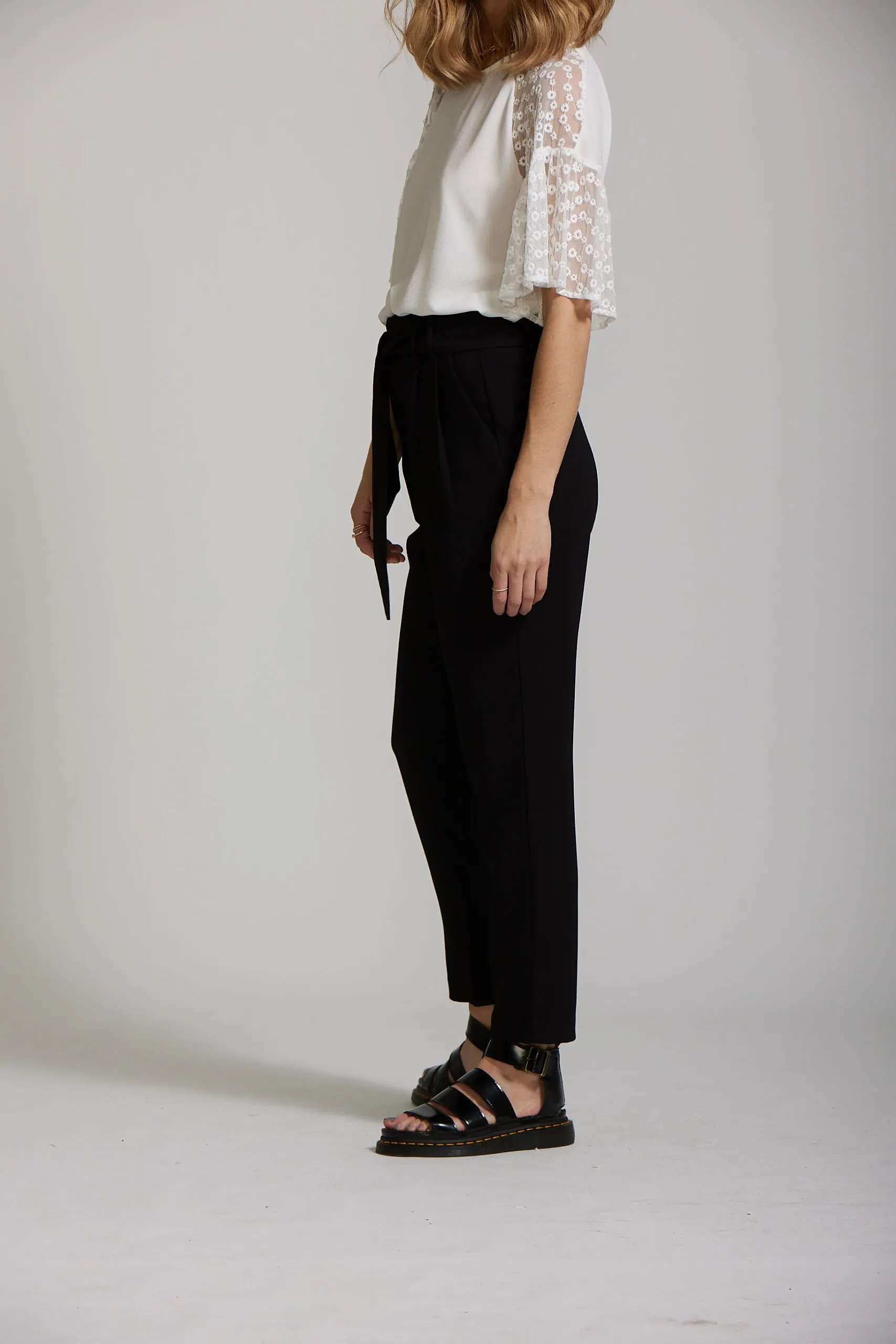 Pleat Pant - Black