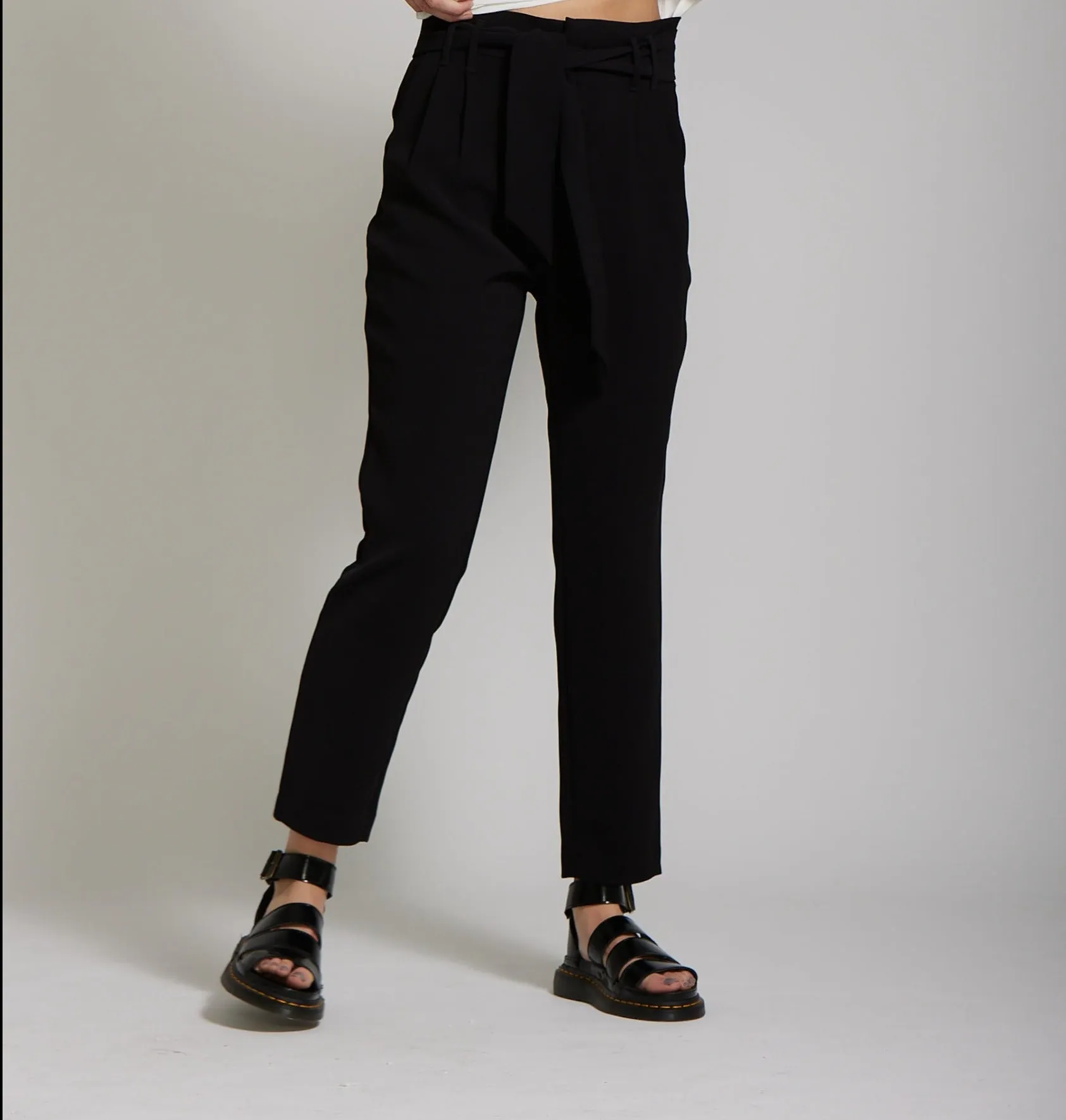 Pleat Pant - Black