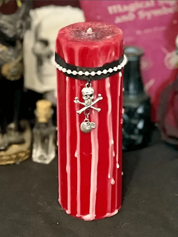 Poison Apple Gothic Pillar Candle